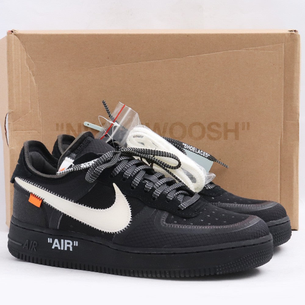 Off-White Nike The 10 Air Force 1 Black Sneakers Size 26cm