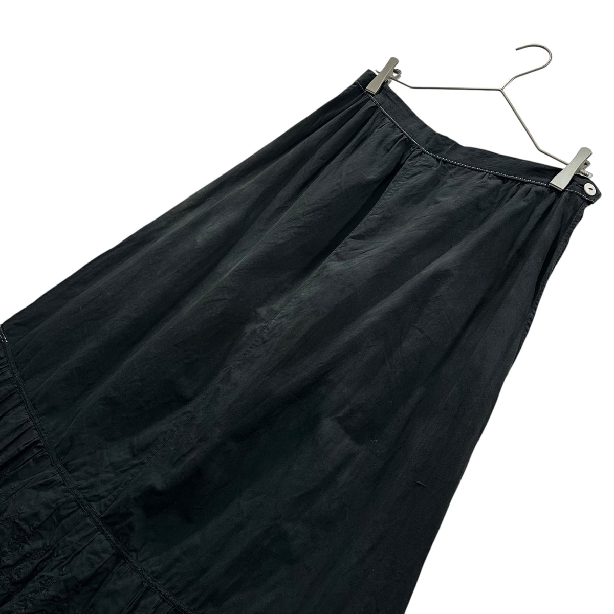 Euro antique 1920s Cotton Skirt Black