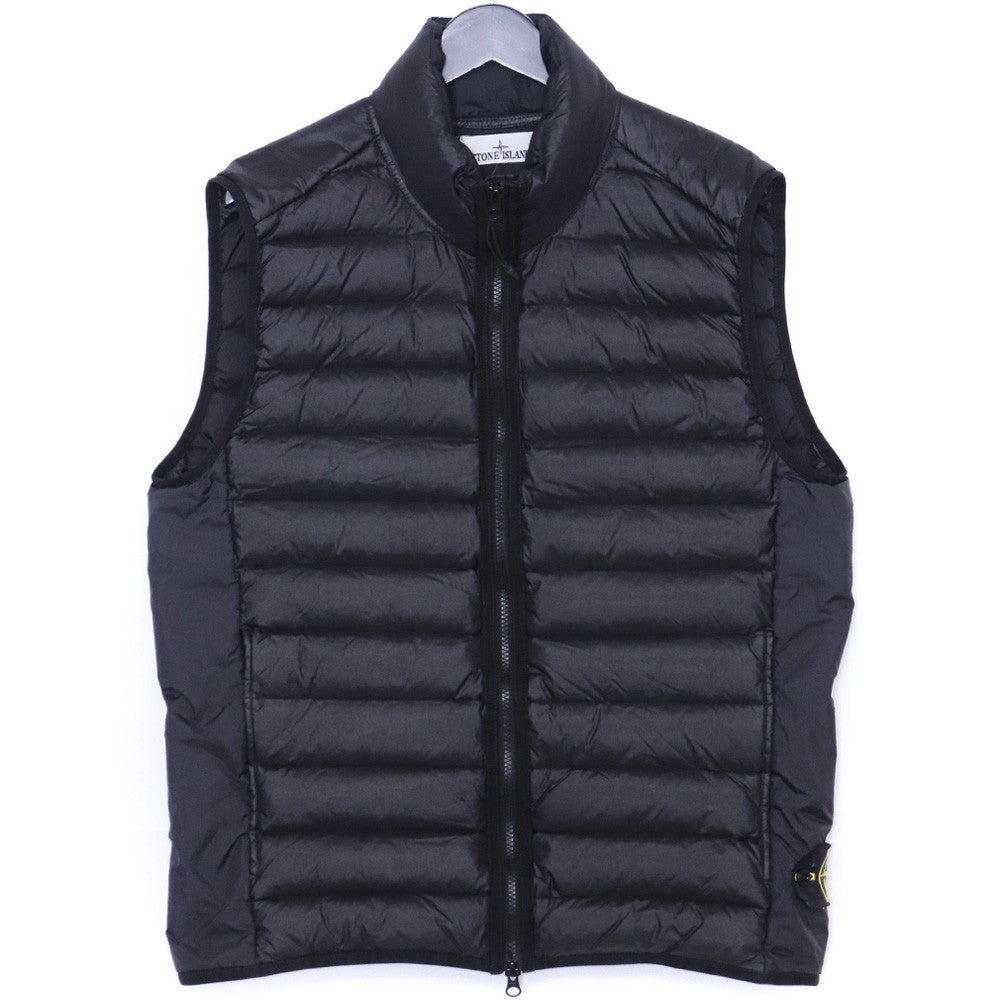 STONE ISLAND 24AW Recycled Nylon Down Vest Black Size L