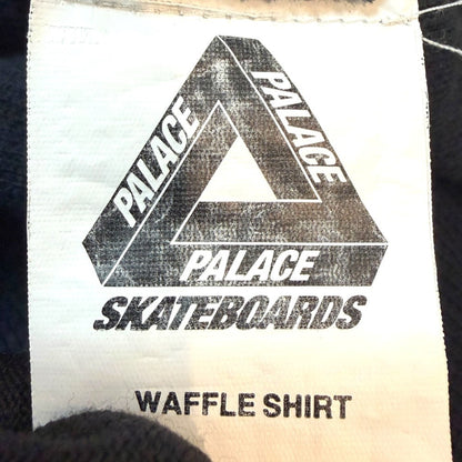 PALACE 24SS Waffle Long Sleeve Shirt Navy Size L