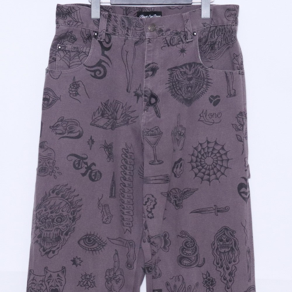 BlackEyePatch UE Tattoo Flash Duck Pants Purple Size M