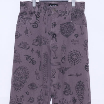 BlackEyePatch UE Tattoo Flash Duck Pants Purple Size M