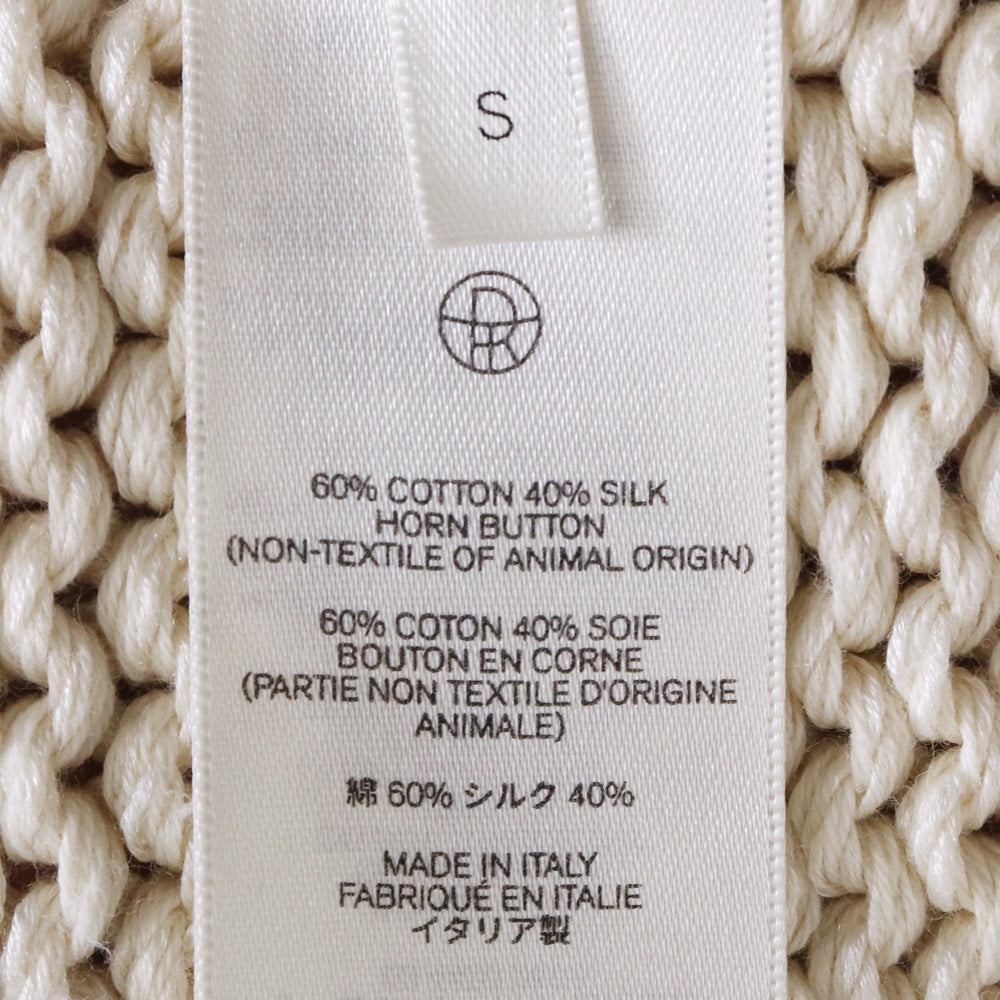 THE ROW 23SS Zaydi Knit Cardigan Ivory Size S