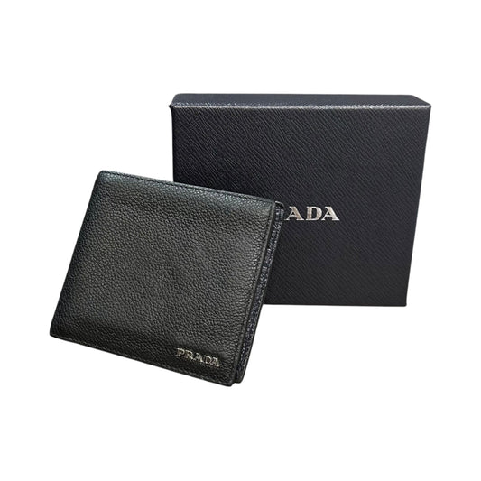 PRADA Vitello Daino Leather Bi-fold Wallet
