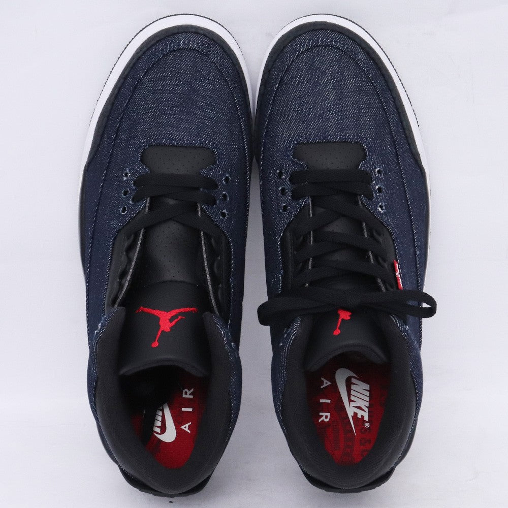 LEVI Air Jordan 3 Retro Indigo Sneakers Size 29cm