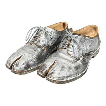 MAISON MARGIELA 20AW Tabi Bianchetto Shoes Silver Sneakers Size 36