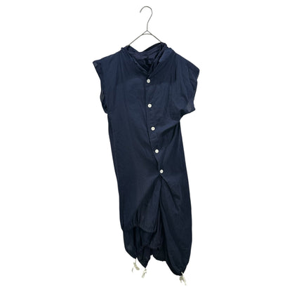 COMME des GARCONS 08SS Hem Drawstring Dress Navy Size SS