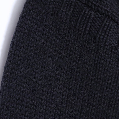 Ten C 22AW Black Crew Neck Pocket Knit Sweater Size 48
