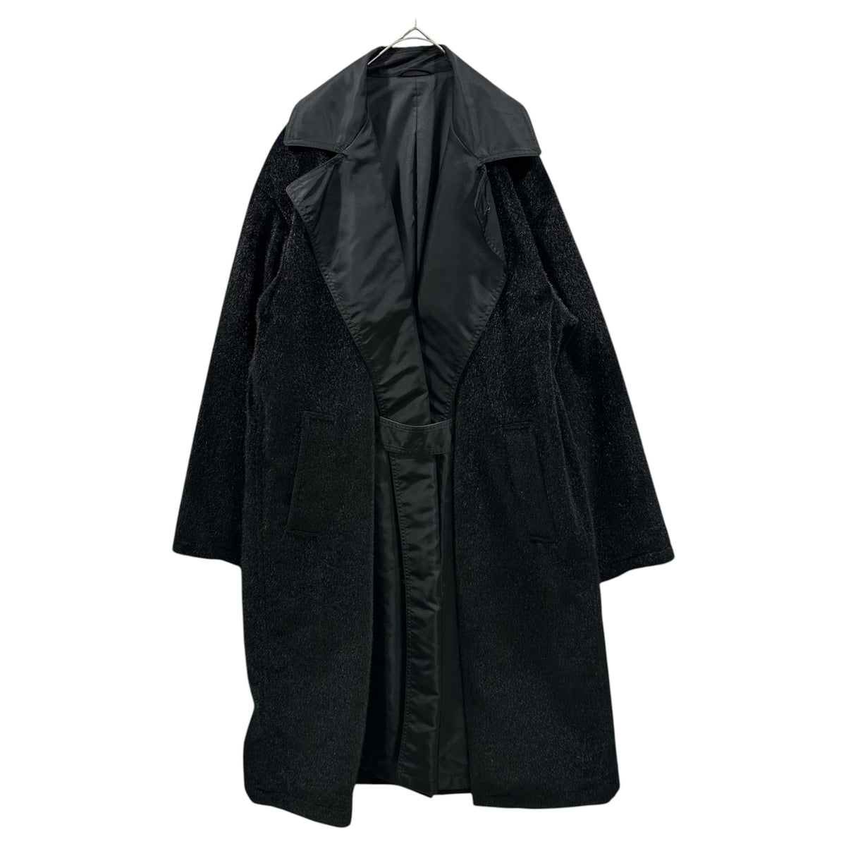 TOGA VIRILIS 22AW Fake Fur Coat Black Size 46