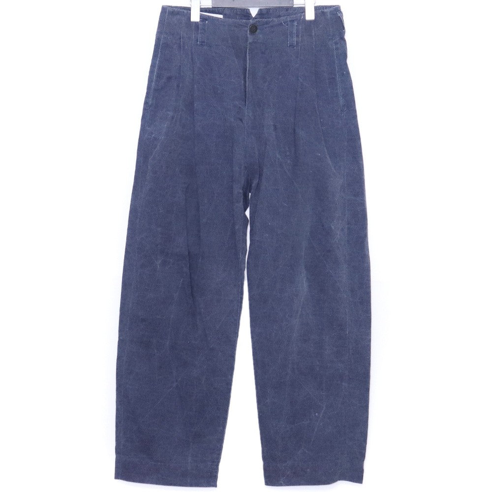 HANNIBAL Washed Two-Tuck Wide Casual Pants Size 46