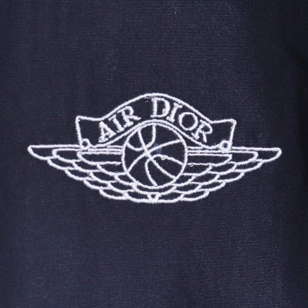Dior x Nike 20AW Air Dior Wing Logo Shirt Navy Size 40