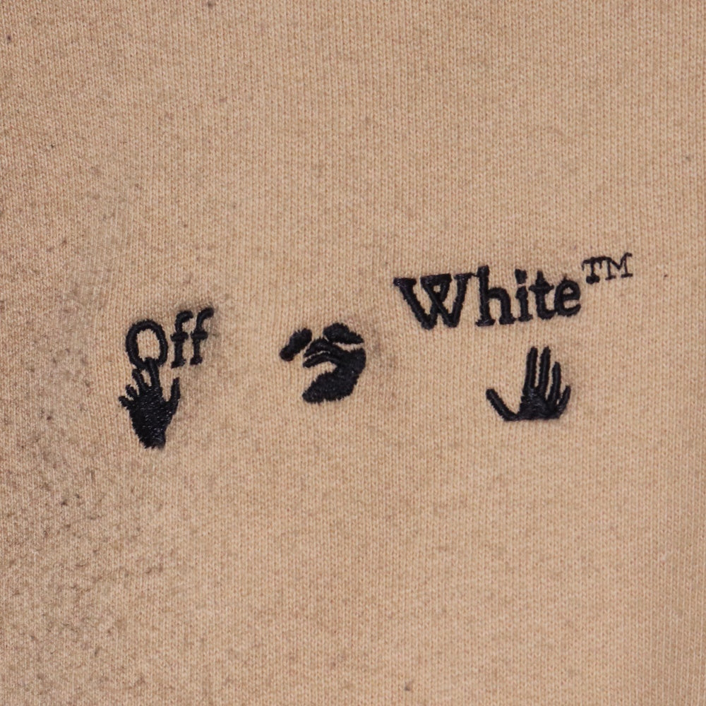 OFF-WHITE × MERCEDES-BENZ Project Crewneck Beige Size M