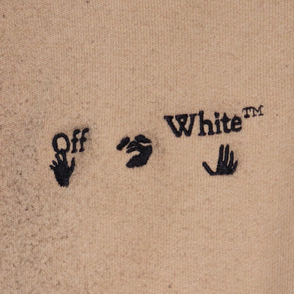 OFF-WHITE × MERCEDES-BENZ Project Crewneck Beige Size M