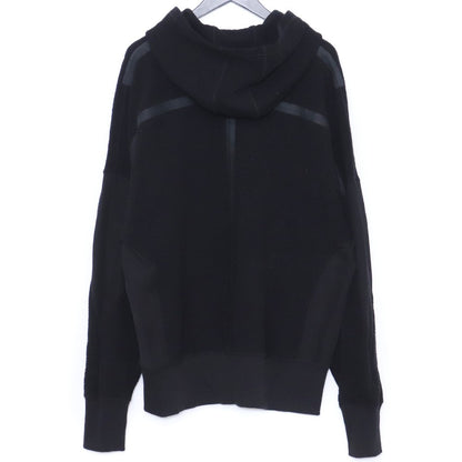 A COLD WALL Textured Concealed Zip Hoodie Black Size XL