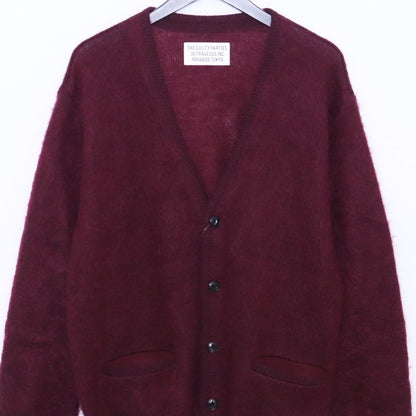 WACKO MARIA 23SS Mohair Knit Cardigan Bordeaux Size S