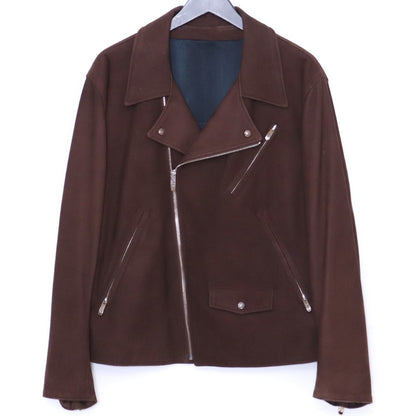 PORTER CLASSIC Leather Suede Riders Jacket Brown Size M