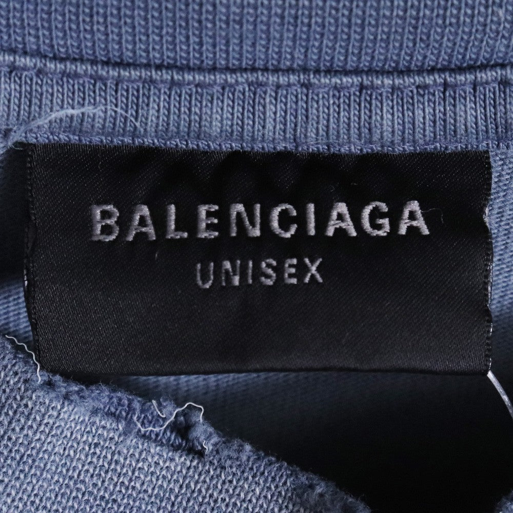 BALENCIAGA 24SS See Now Buy Now T-Shirt Blue Size XL