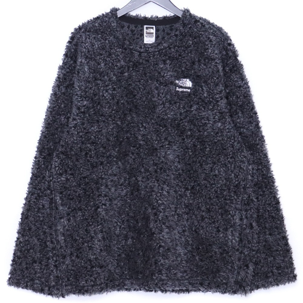 SUPREME x TNF 23SS High Pile Fleece Pullover Black Size L