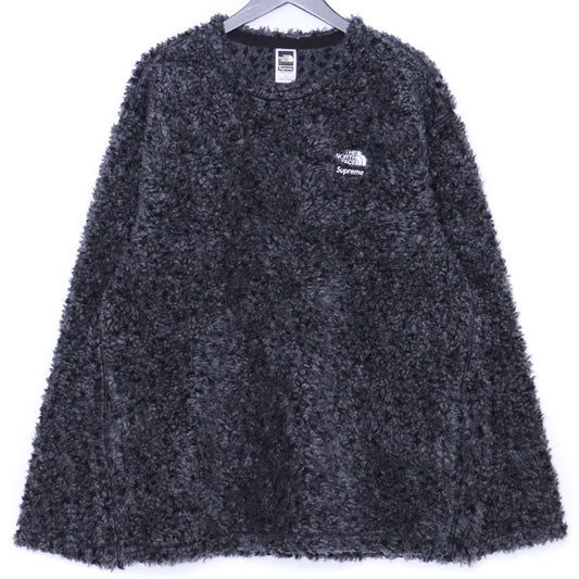 SUPREME x TNF 23SS High Pile Fleece Pullover Black Size L