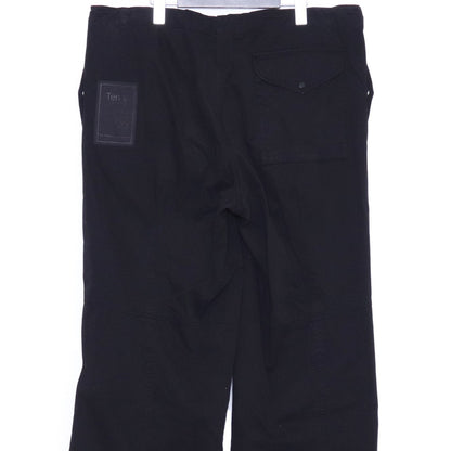 TEN C 25SS Cotton Gabardine Army Trousers Black Size 46