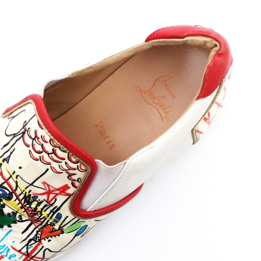CHRISTIAN LOUBOUTIN Graphic Sneakers White Size EU 43