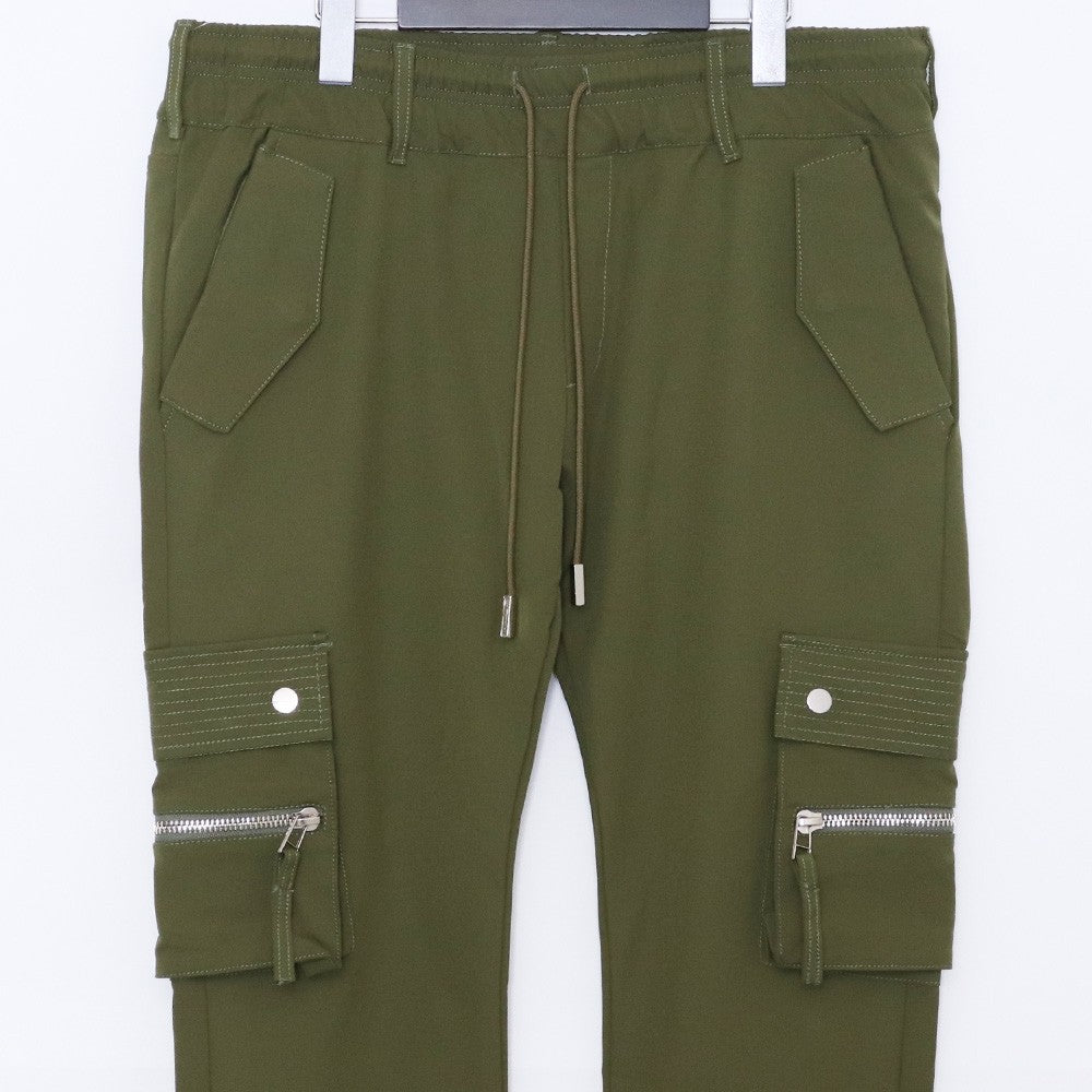MLVINCE TYPE-4 Slim Stretch Cargo Pants Khaki Size 34
