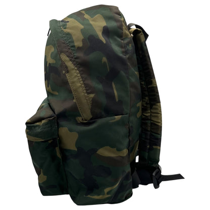 Herve Chapelier Camouflage Nylon Daypack Khaki Backpack