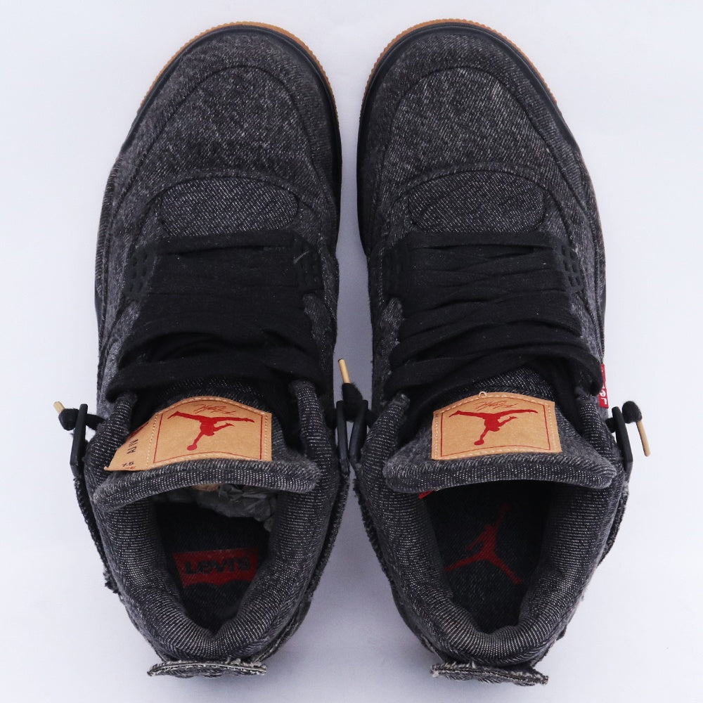 Levi's Nike Air Jordan 4 Retro Denim Sneakers Size 25.5cm