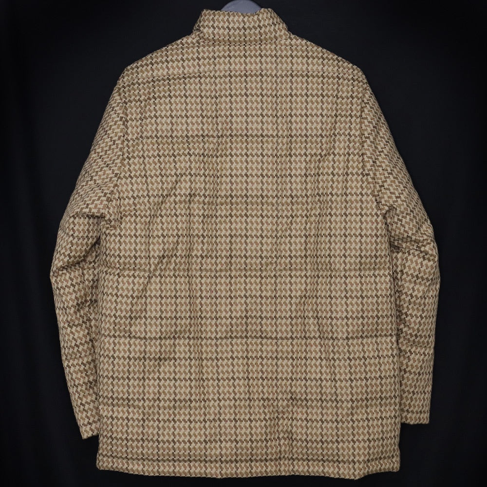 Evisu Patch Check Down Jacket Beige Size 38