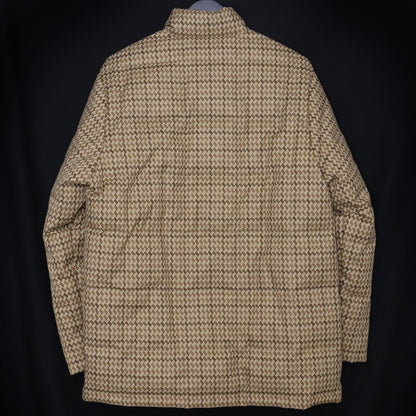 Evisu Patch Check Down Jacket Beige Size 38