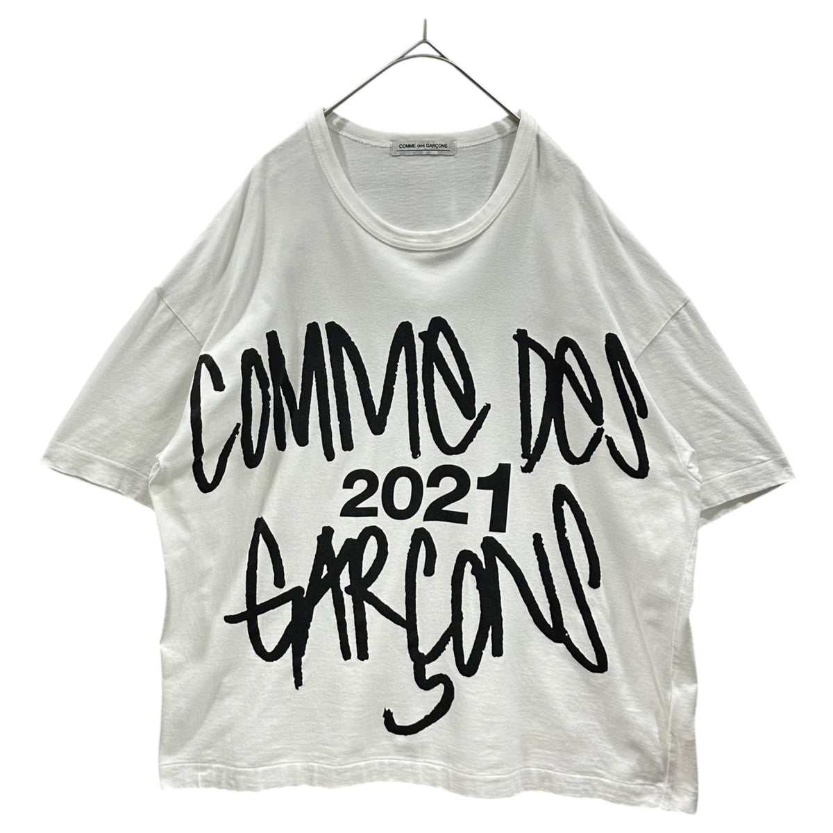 COMME des GARCONS 21AW Hand-drawn Cotton T-Shirt Size FREE