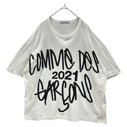 COMME des GARCONS 21AW Hand-drawn Cotton T-Shirt Size FREE