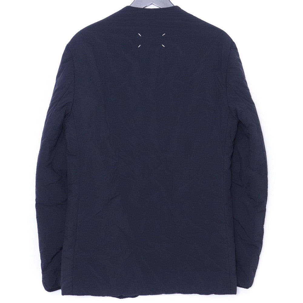 MAISON MARGIELA 20AW Nylon Collarless Jacket Navy Size 48
