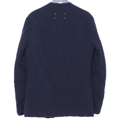 MAISON MARGIELA 20AW Nylon Collarless Jacket Navy Size 48