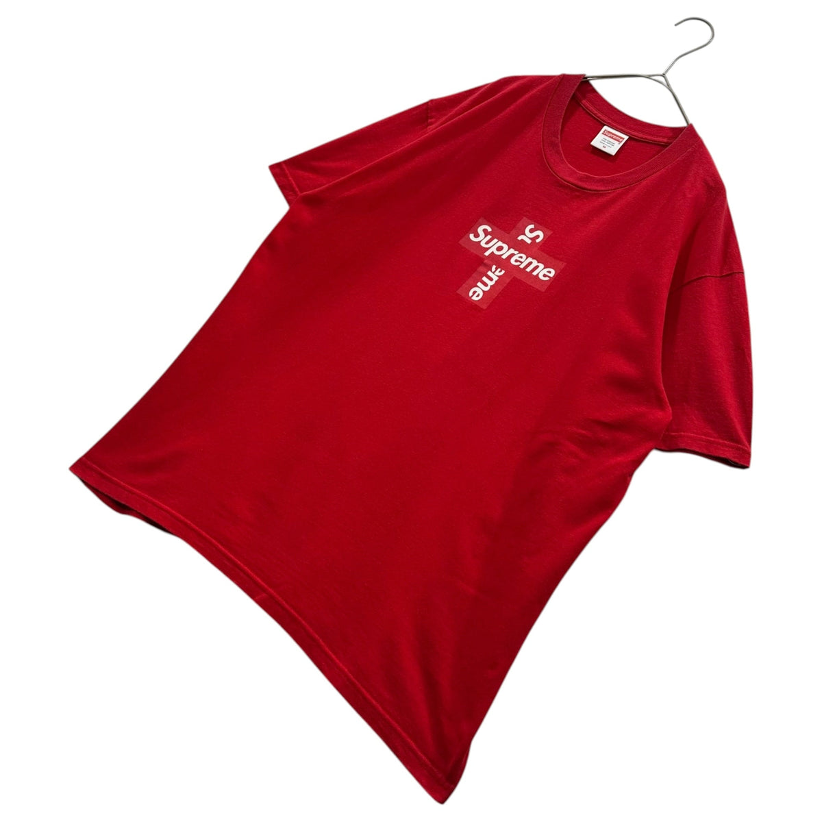 SUPREME 20AW Cotton Cross Box Logo T-Shirt Size M