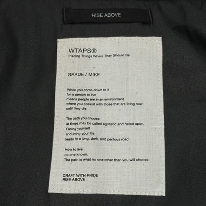 WTAPS 09AW Sherpa Field Nylon Taffeta Jacket Black Size M