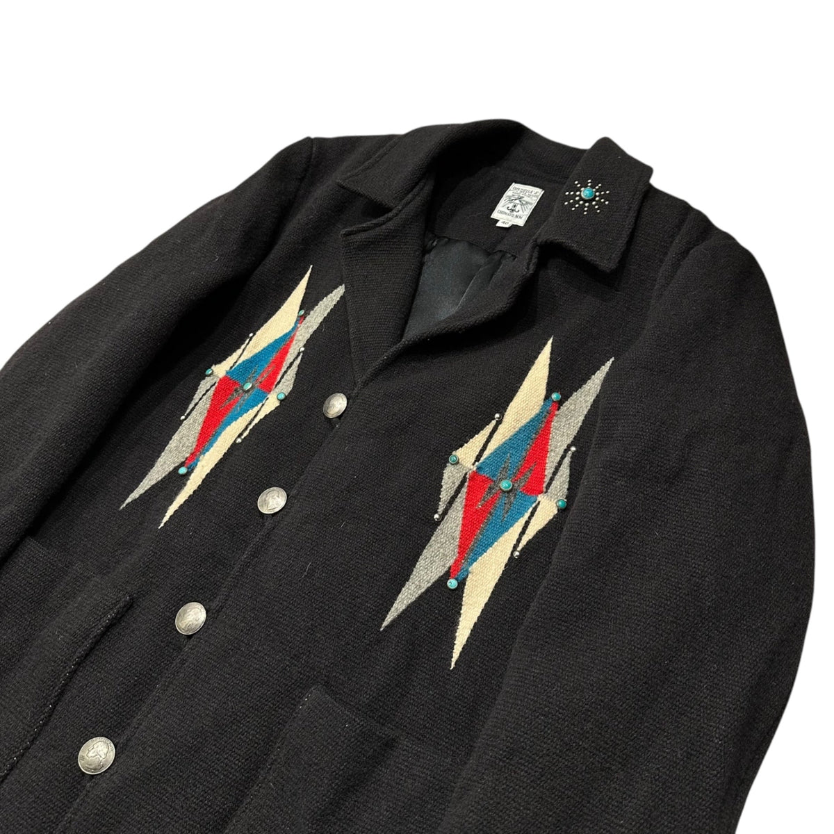ORTEGA'S 90s Turquoise Studded Chimayo Jacket Size 40