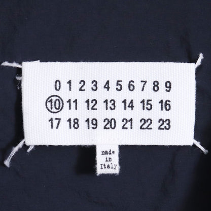 MAISON MARGIELA 20AW Nylon Collarless Jacket Navy Size 48