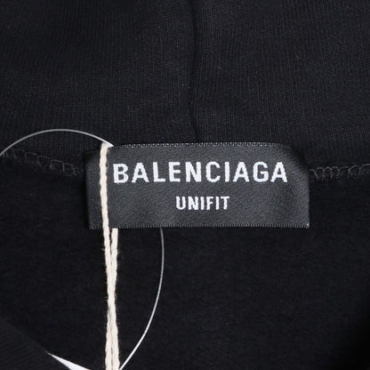 Balenciaga 21AW Free Embroidered Hoodie Black Size XS