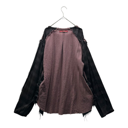 Leh Sleeve-Split Wool Pullover Shirt Multi Size M