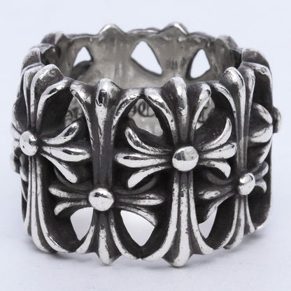 CHROME HEARTS Cemetery Cross Ring Silver Size JP 26