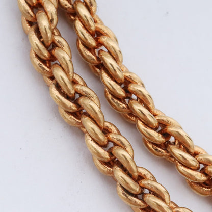 LOUIS VUITTON LV Rope Pendant Necklace Gold Size F