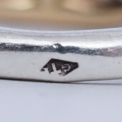 HERMES Vintage 70s Chaine d'Ancre Gold Silver Ring Size ONE SIZE