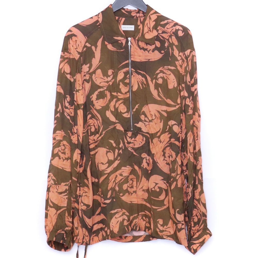 Dries Van Noten 25SS CAMMON M.W. Half-Zip Shirt Size 46