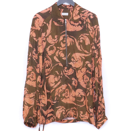Dries Van Noten 25SS CAMMON M.W. Half-Zip Shirt Size 46