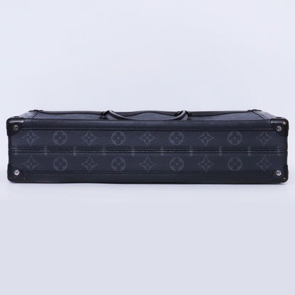 Louis Vuitton Soft Trunk Briefcase Monogram Black Bag Size F