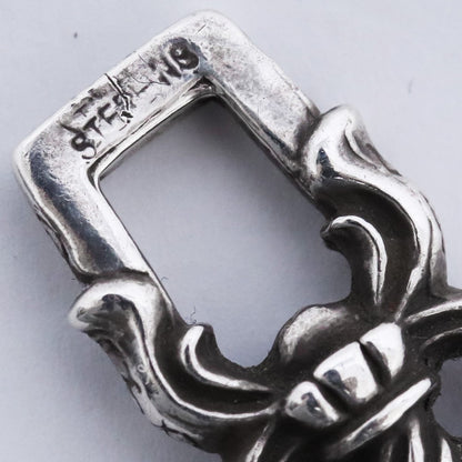 CHROME HEARTS DAGGER HEART Necklace Pendant Silver Size F