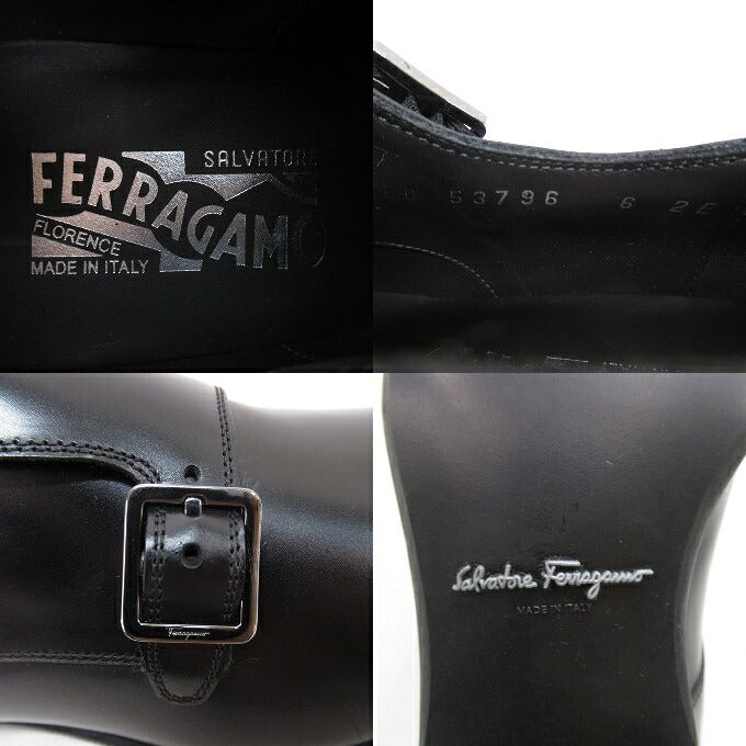 Salvatore Ferragamo Defoe Leather Dress Shoes Black Sneakers Size 6