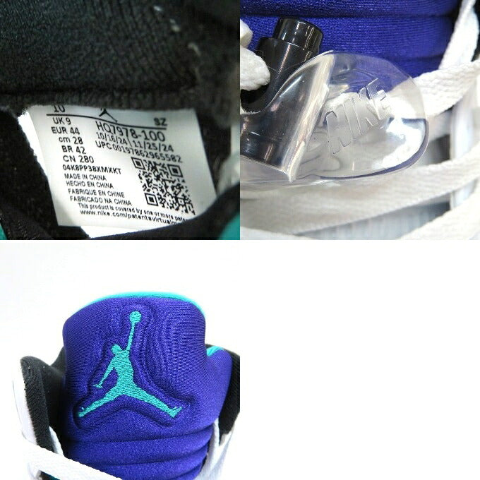 NIKE AIR JORDAN 5 Retro OG "Grape" Sneakers Multi Size 28cm