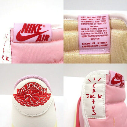 NIKE Air Jordan Travis Scott 1 Low Sneakers Pink Size 28cm
